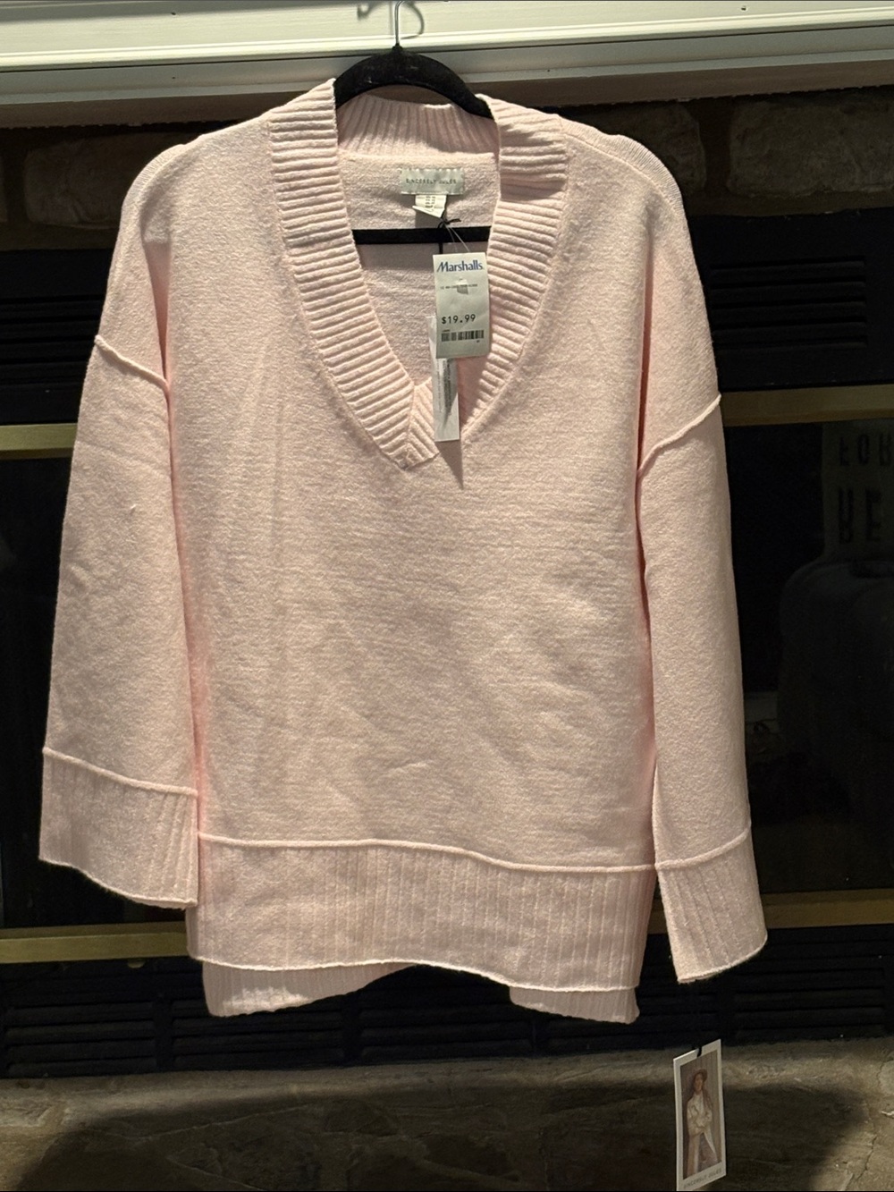 Sincerly Jules Blush Pink V-Neck Sweater
